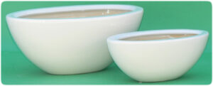 VASO OVALE SVASATO SET 2 PZ (30x15 h.10/39x21 h.15)