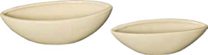 OVALE BASSO ALFEO SET 2 PZ (29x10 h.7/35x13 h.10)
