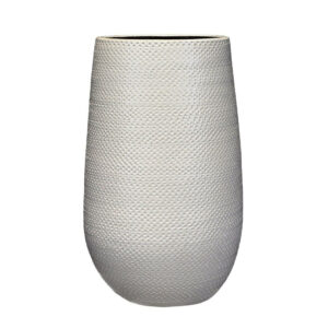GABRIEL VASE ROUND BIANCO
